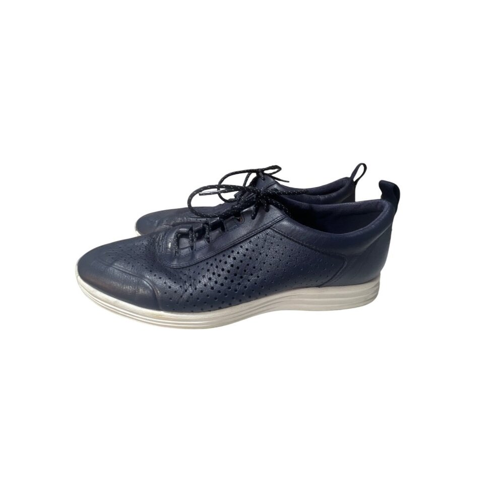 Cole Haan Grand.OS Mens Navy Leather Sneakers Size‎ 10M